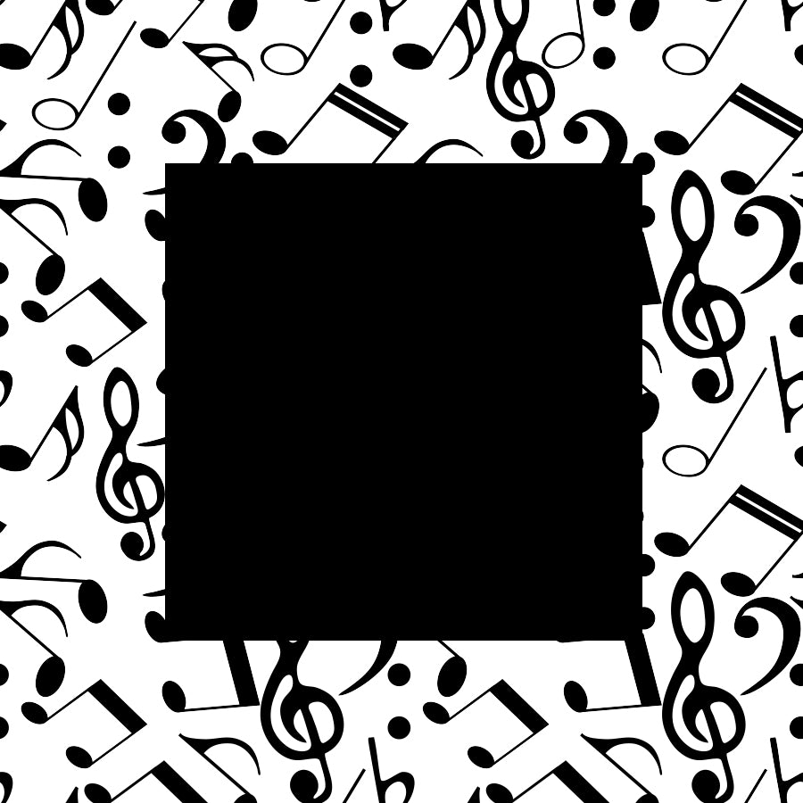 musical notes Label