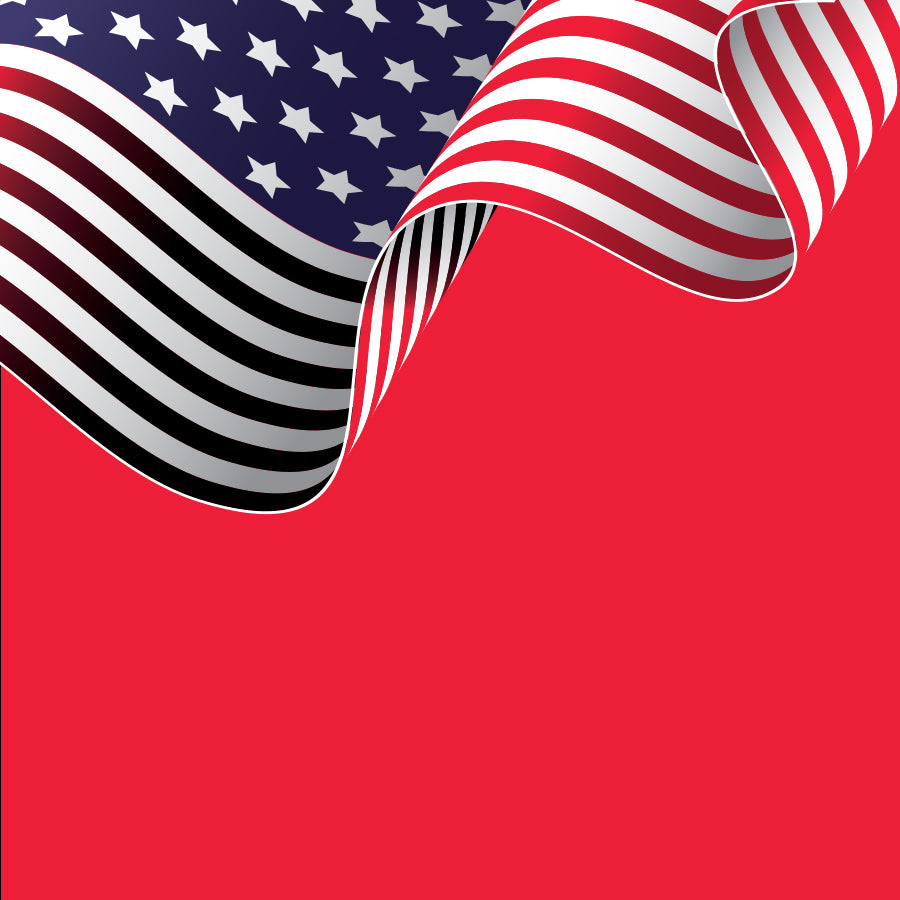 American flag Label
