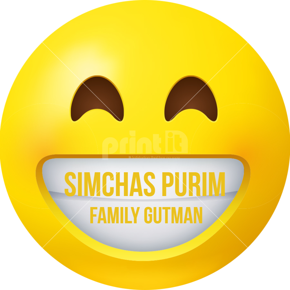 emoji Grinning Face Label