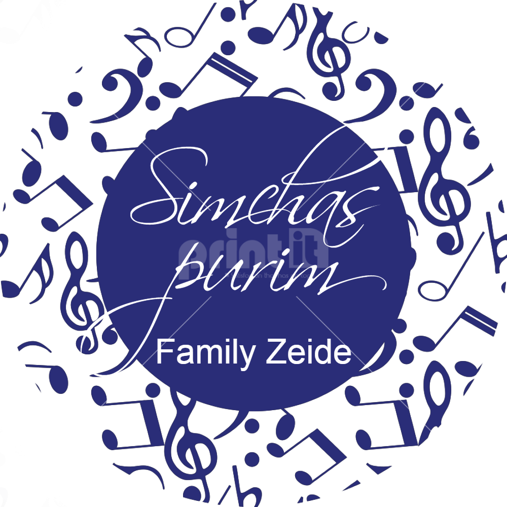 musical notes Label