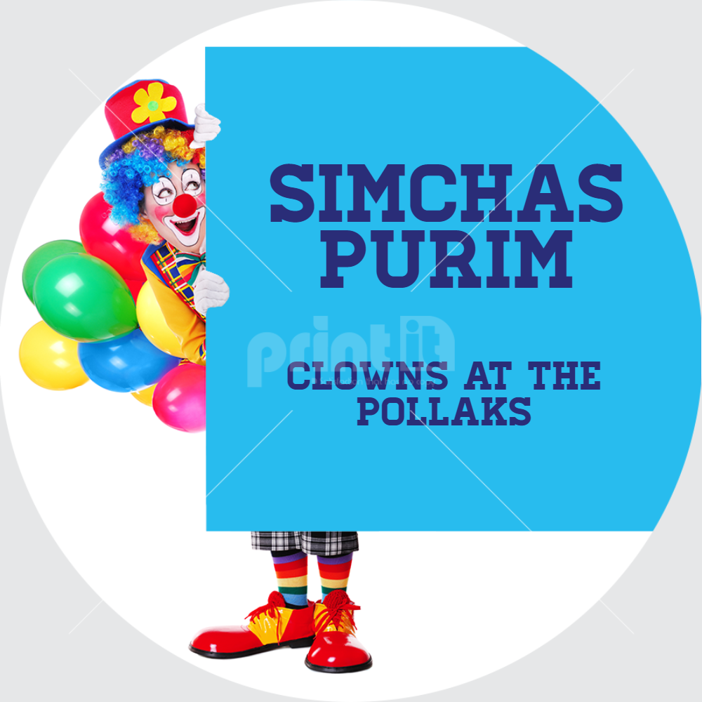 clown hiding Label